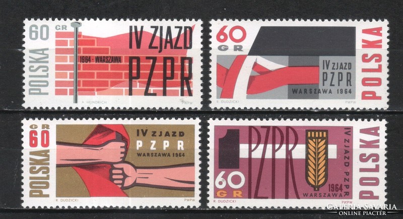 Postatiszta Lengyel 0006 Mi 1499-1502    1,20 Euró