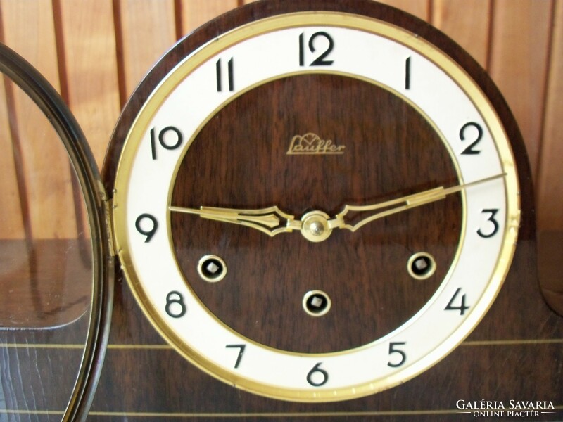 Antique lauffer quarter knock fireplace clock fireplace clock