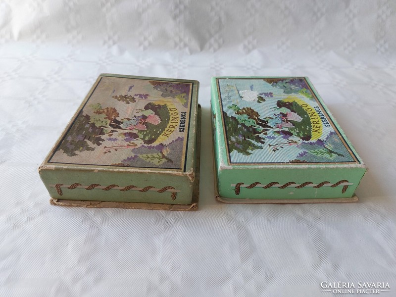 Old bonbon box circling luck 2 pcs