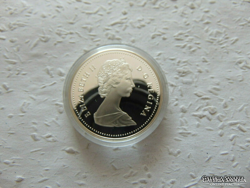 Kanada ezüst 1 dollár PP 1988 23.32 gramm  Zárt kapszulában