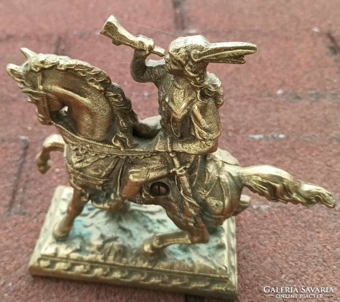 Horned horse statue - copper statue