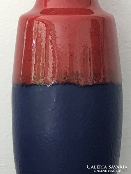 Retro német Scheurich kerámia váza, 210-18 formaszám,