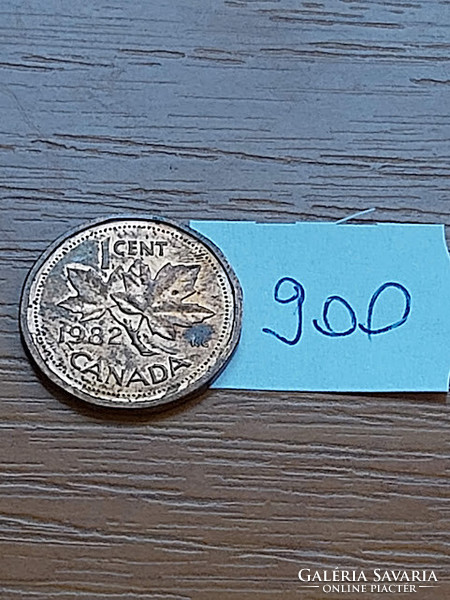 KANADA 1 CENT 1982  II. Erzsébet királynő,  Bronz  900