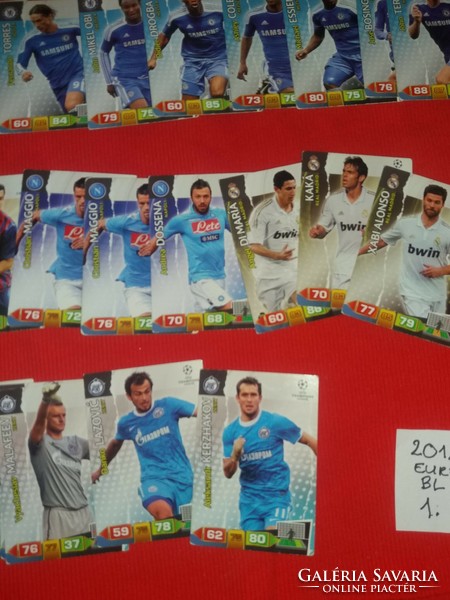 2012 Euro - b.L. 1. Pack of 37 football collectible cards in one condition as shown in the pictures