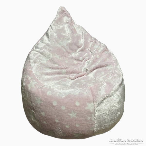 Beanbag chair for children with a phosphorescent unicorn pattern