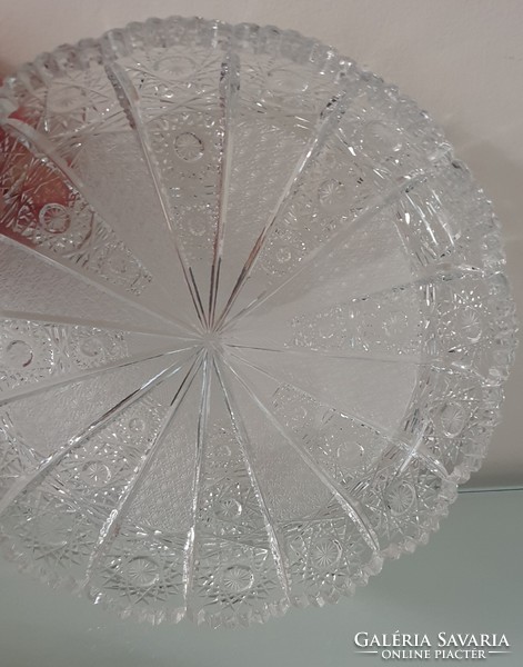 Beautiful, polished crystal bowl 21 cm