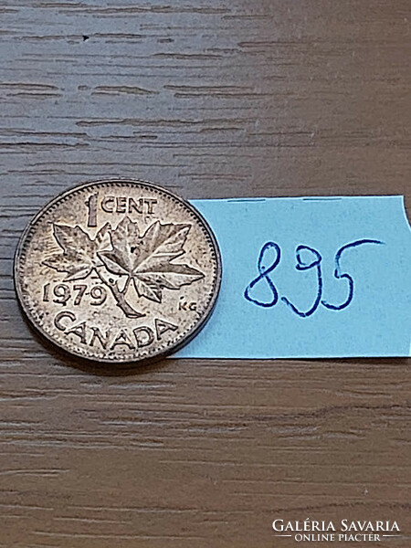 KANADA 1 CENT 1979  II. Erzsébet királynő,  Bronz  895