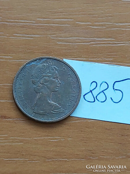 KANADA 1 CENT 1976  II. Erzsébet királynő,  Bronz  885