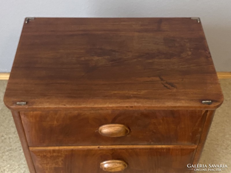 Art deco 3-drawer nightstand furniture