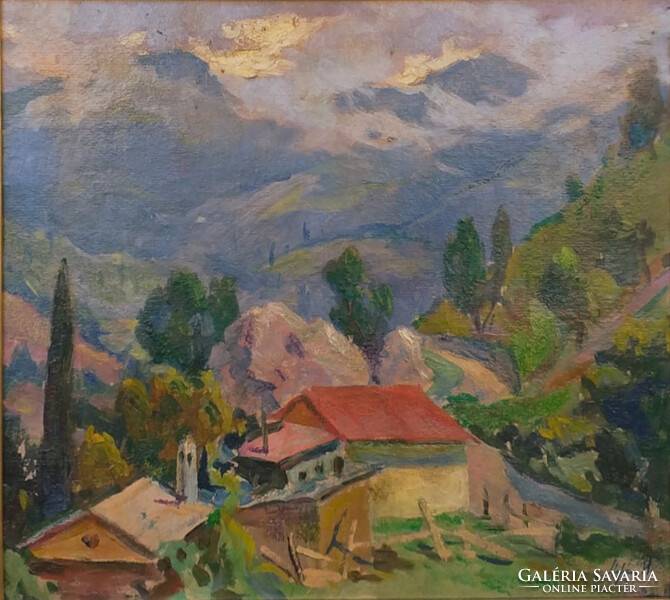 Stefán henrik (1896-1971): mountain village