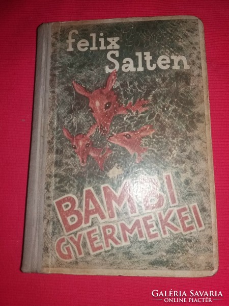 Antik Felix Salten: Bambi gyermekei könyv a képek szerint Pantheon Kiadás