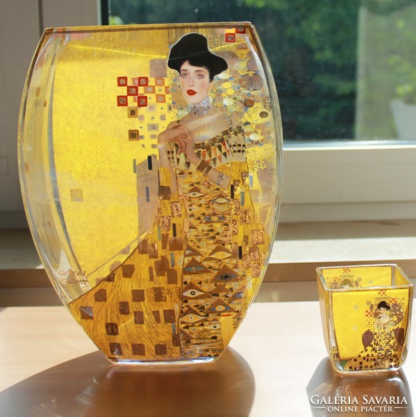 Goebel váza és mécses-Gustav Klimt