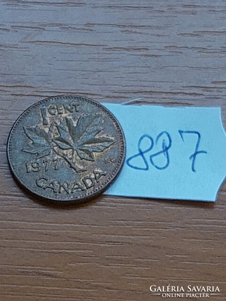 Canada 1 cent 1977 ii. Queen Elizabeth, bronze 887