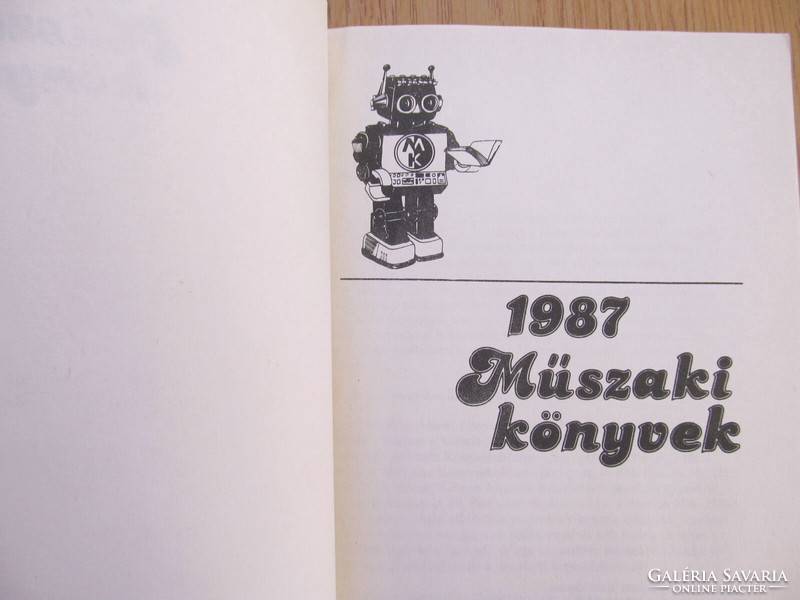 Műszaki könyvek 1987 katalógus