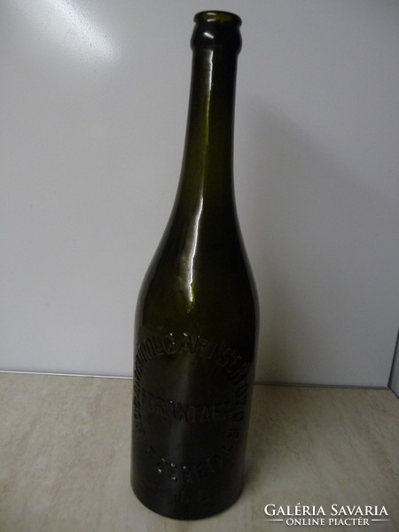 Antique beer bottle of a bourgeois brewer from Kőbánya