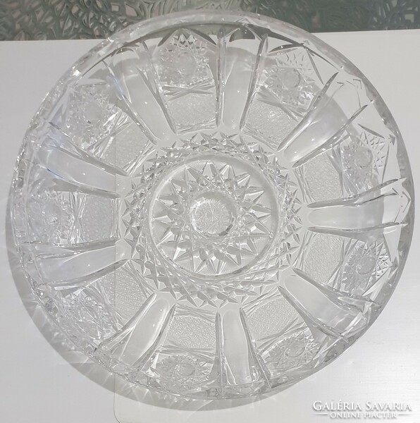 Beautiful, polished crystal bowl 25 cm