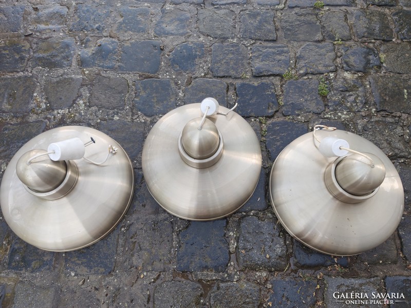 3 working loft design ceiling lamps from the 1970s, they can be taken separately