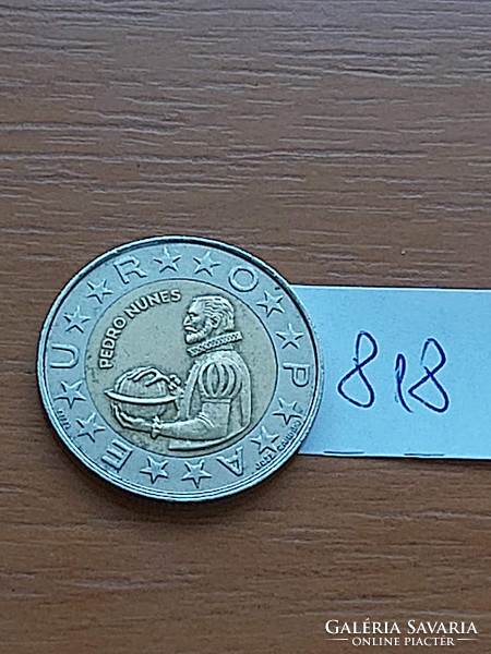 Portugal 100 escudos 1991 incm pedro nunes, bimetal 818