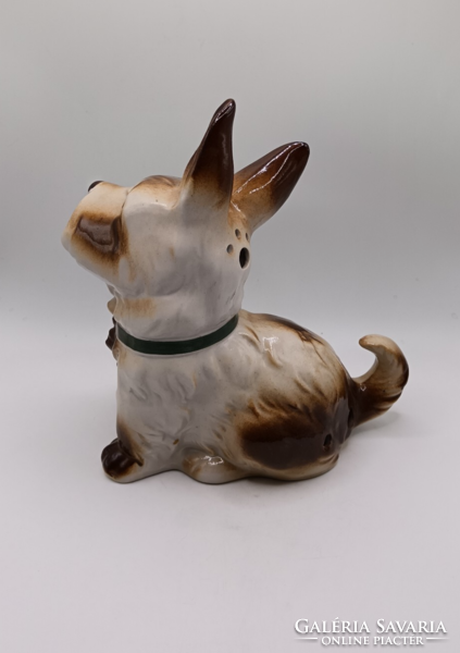 Porcelain dog lamp