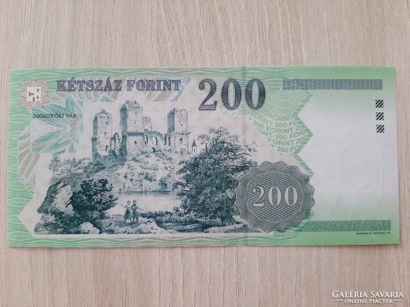 200 HUF banknote fc series 2007 unc