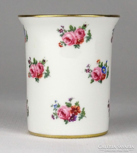 1Q947 Gyönyörű angol fajansz váza 6.5 cm