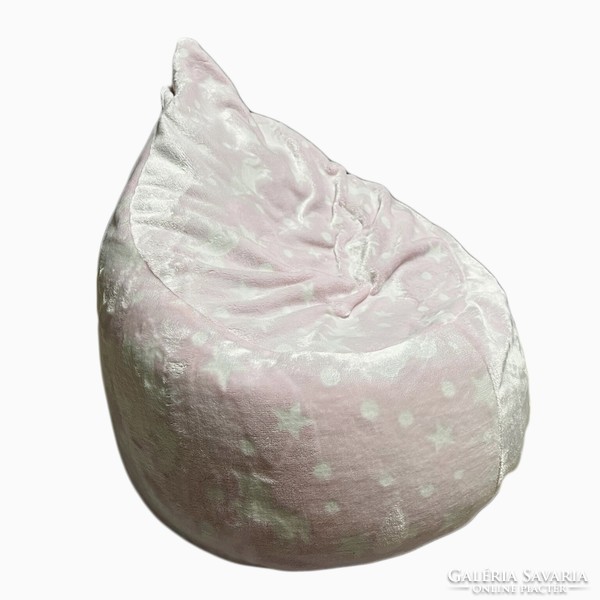 Beanbag chair for children with a phosphorescent unicorn pattern