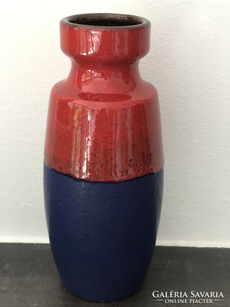 Retro német Scheurich kerámia váza, 210-18 formaszám,