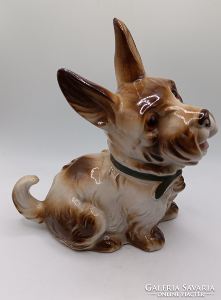 Porcelain dog lamp