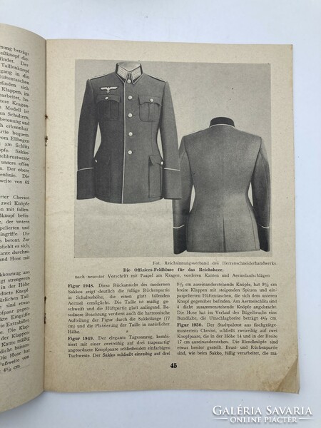 The report of fashions is a German fashion publication with imperial uniforms from 1938