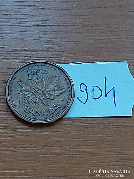 Canada 1 cent 1984 ii. Queen Elizabeth, bronze 904