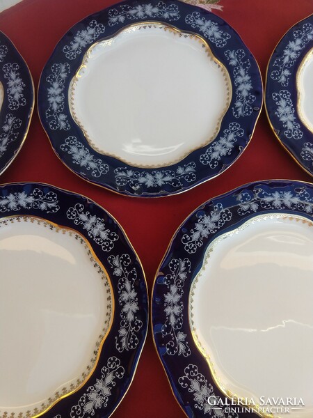 Zsolnay pompadour ii es, 6 flat plates, flawless, now without a minimum price..