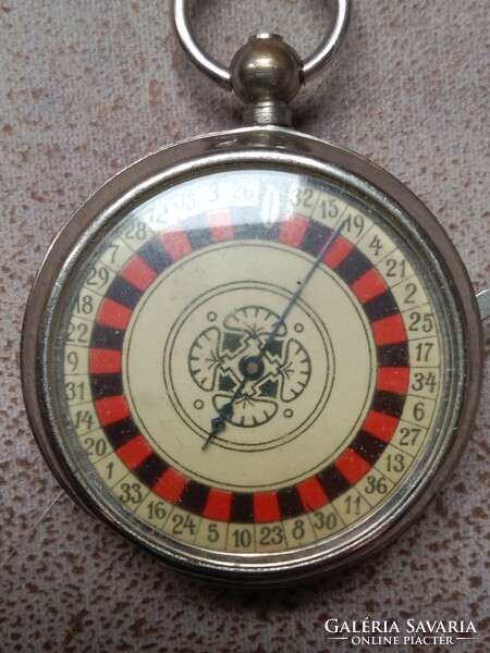 Antique roulette pocket watch