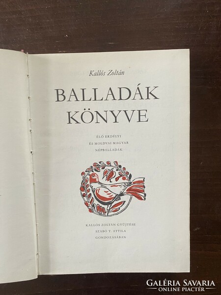 Kallós Zoltán: Balladák könyve (dedikált, számozott)