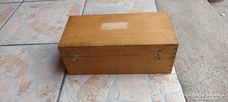 Tapped wooden box