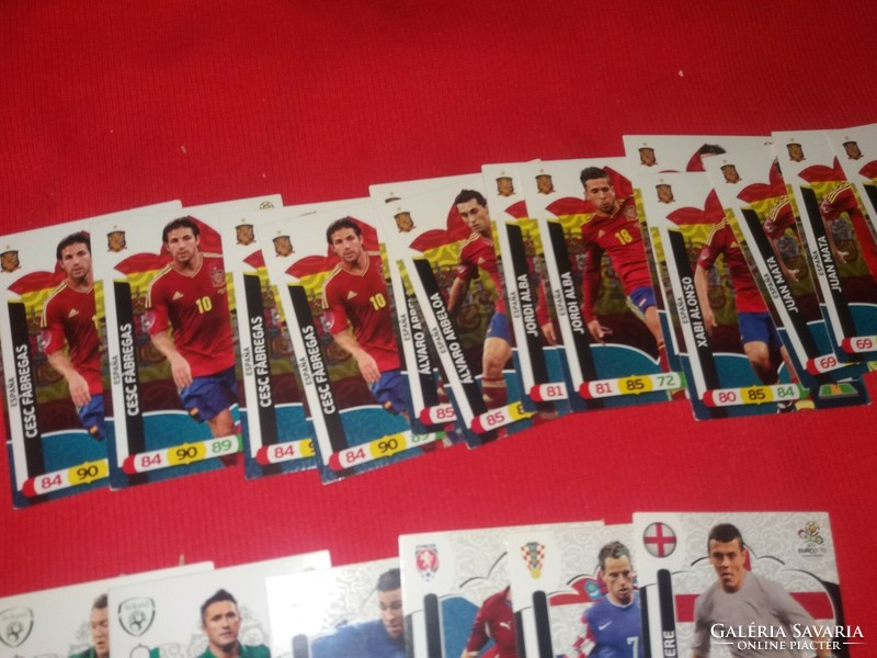 2012 European Championship 2. Pack of 31 football collectible cards in one, condition according to the pictures