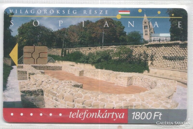 Hungarian phone card 1184 2001 sopianae gem 7 45,000 pieces