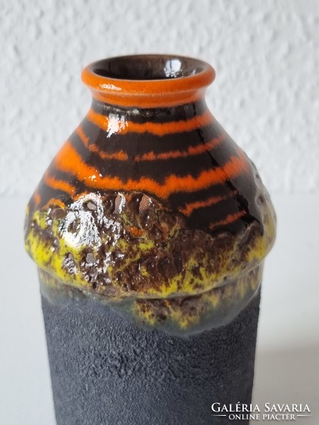 Ritka gyűjtői fat lava német kerámia váza