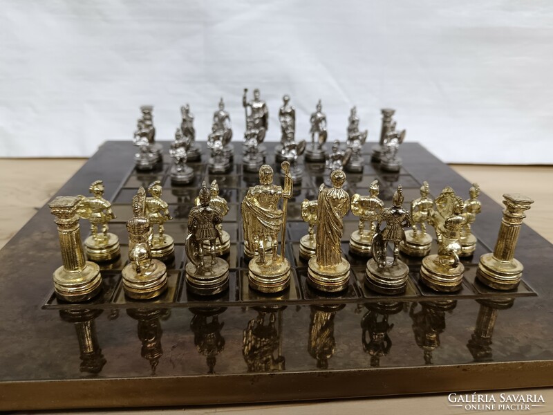 Custom made copper chess set