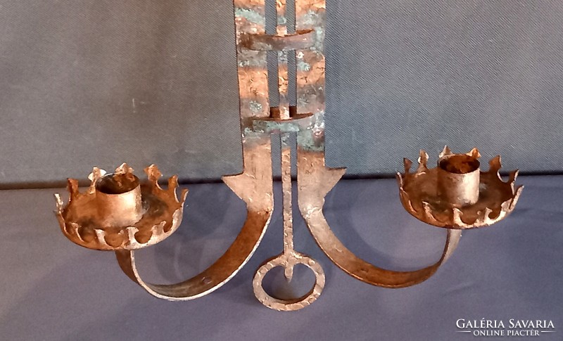 Huge 50 cm art and craft wrought iron wall candle holder negotiable
