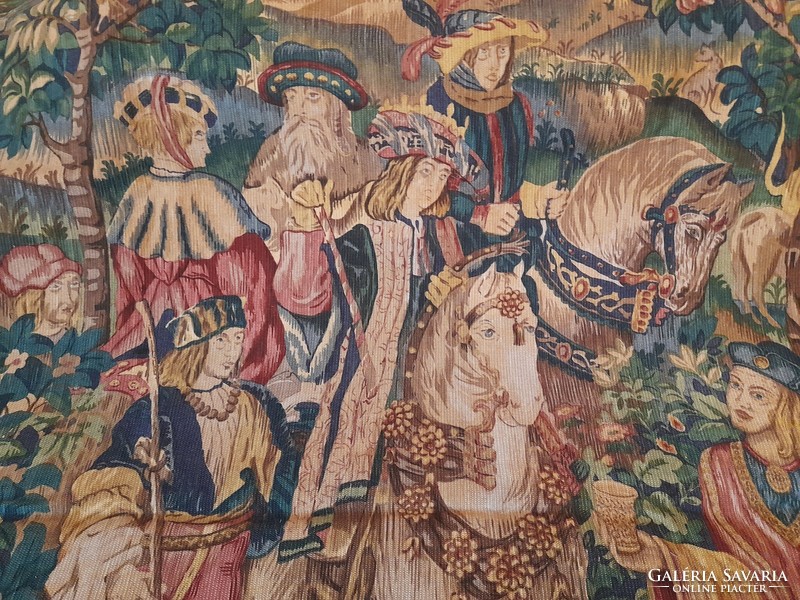 Huge old tapestry.