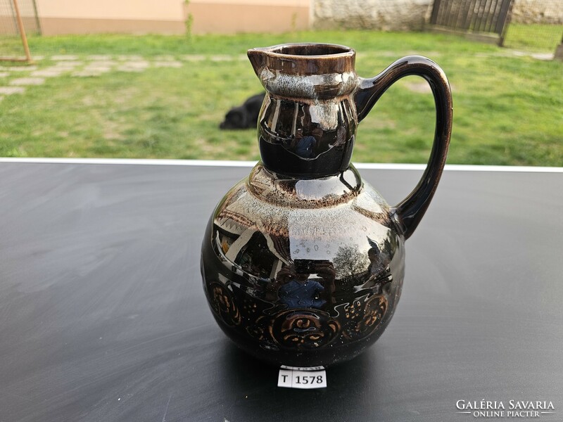 T1578 ceramic jug Romanian 22 cm