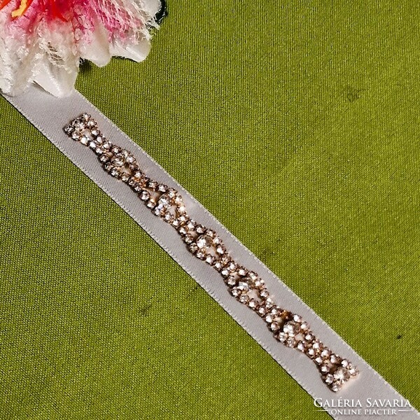 Wedding belt 39 - bridal belt with rhinestones, bracelet 13x1cm