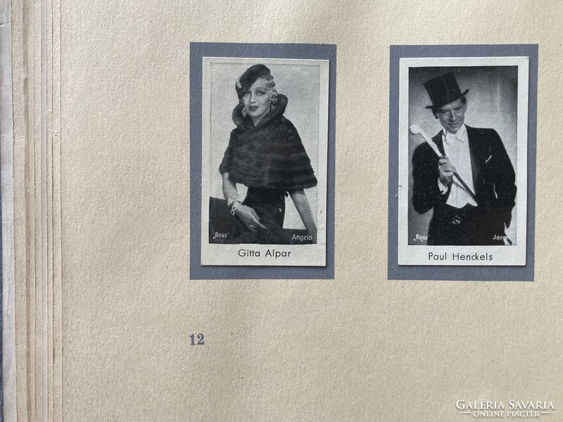A Ufa film relic, a rare collector's album with film stars of the 1930s