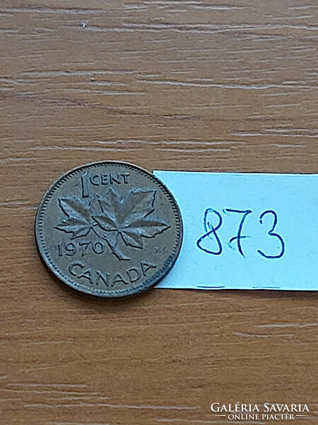 Canada 1 cent 1970 ii. Queen Elizabeth, bronze 873