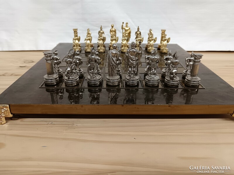 Egyedi készítésű réz sakk készlet