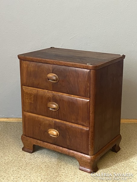 Art deco 3-drawer nightstand furniture