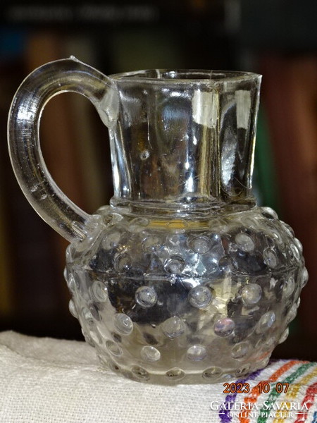 Little mini knobby glass jug