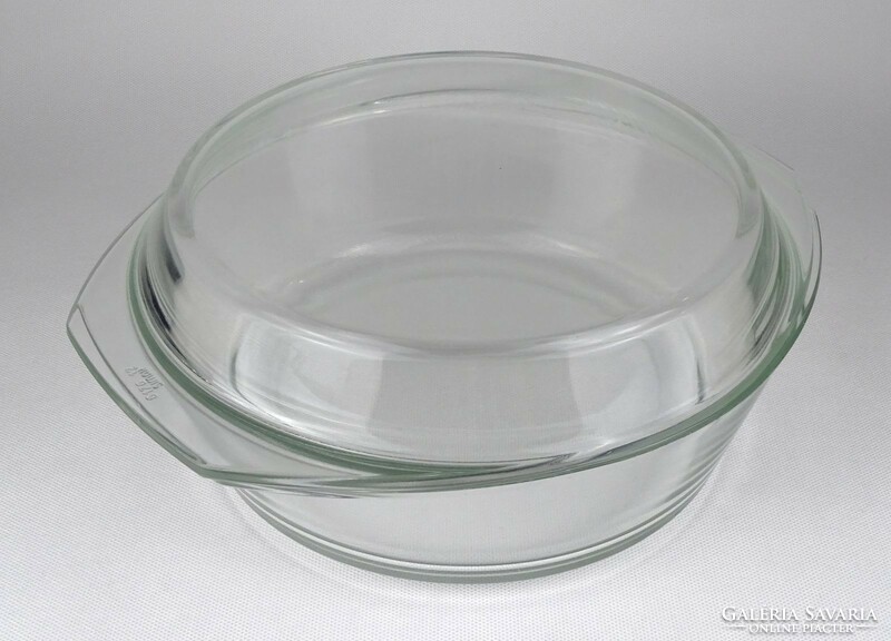 1Q977 Jena heat-resistant bowl with lid glass bowl baking dish simax