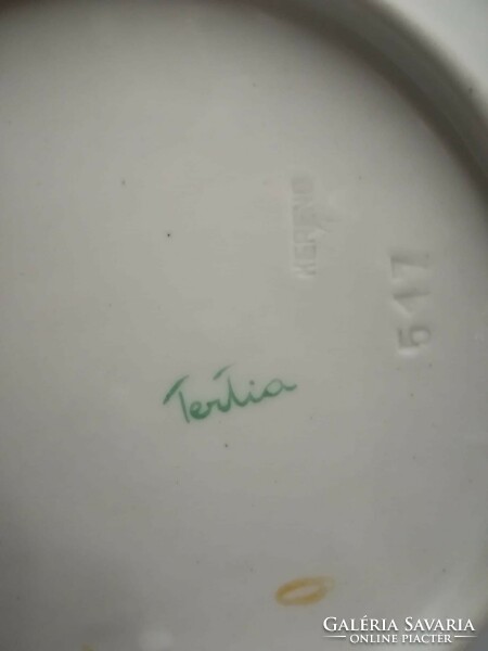 Herend tertia small plate with asters