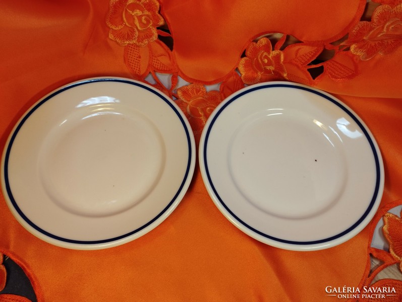Zsolnay thick porcelain cake plate, 2 pcs